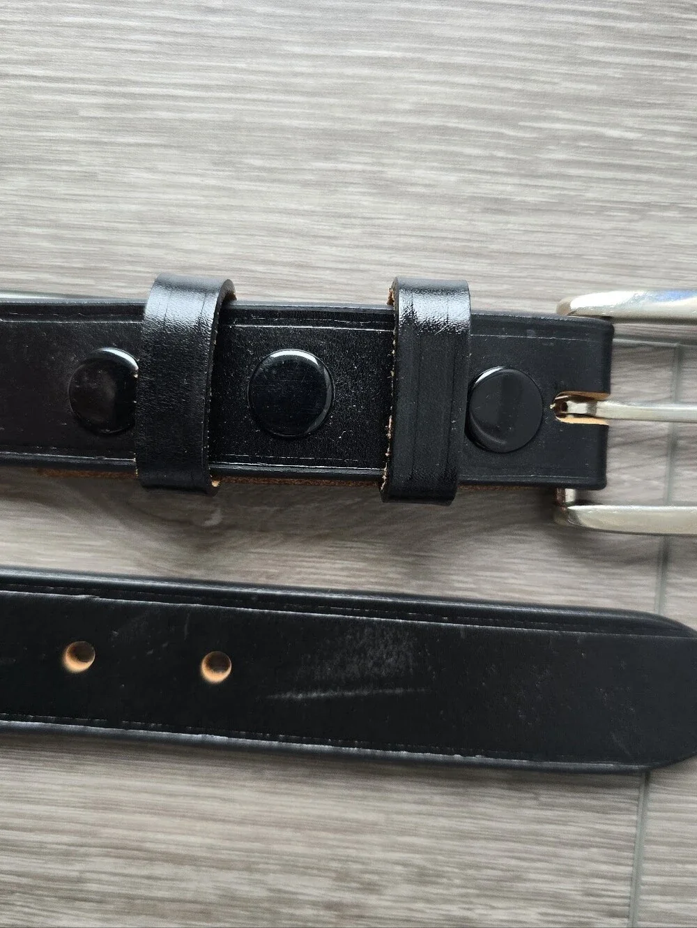 USPS Postal Uniform Belt Black Genuine Top Grain Leather Letter Carrier Size 42